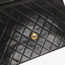 Chanel Medium Classic Single Flap Bag Black Quilted Lambskin With 24K Gold-Plated Hardware