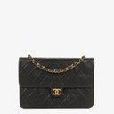 Chanel Medium Classic Single Flap Bag Black Quilted Lambskin With 24K Gold-Plated Hardware