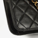 Chanel Medium Classic Single Flap Bag Black Quilted Lambskin With 24K Gold-Plated Hardware