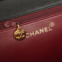 Chanel Medium Classic Single Flap Bag Black Quilted Lambskin With 24K Gold-Plated Hardware