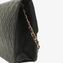 Chanel Medium Classic Single Flap Bag Black Quilted Lambskin With Gold-Toned Hardware