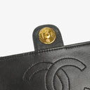 Chanel Medium Classic Single Flap Bag Black Quilted Lambskin With Gold-Toned Hardware