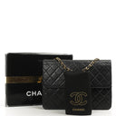 Chanel Medium Classic Single Flap Bag Dark Navy Quilted Lambskin Gold-Tone Hardware