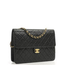 Chanel Medium Classic Single Flap Bag Dark Navy Quilted Lambskin Gold-Tone Hardware