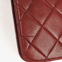 Chanel Medium Classic Single Flap Bag Burgundy Quilted Lambskin With Gold-Tone Hardware