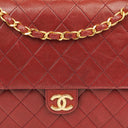 Chanel Medium Classic Single Flap Bag Burgundy Quilted Lambskin With Gold-Tone Hardware