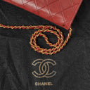 Chanel Medium Classic Single Flap Bag Burgundy Quilted Lambskin With Gold-Tone Hardware