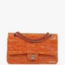 Chanel Classic Striped Patent Leather Medium Double Flap Bag, 2014