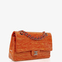 Chanel Classic Striped Patent Leather Medium Double Flap Bag, 2014