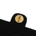 Chanel Medium Classic Vintage Black Quilted Jersey Single Flap Bag With Gold-Tone Hardware