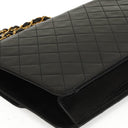 Chanel Medium Classic Vintage Black Quilted Lambskin Single Flap Bag With 24K Gold-Plated Hardware