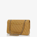 Chanel Medium Classic Vintage Double Flap Bag Beige Quilted Caviar Leather With Silver-Tone Hardware