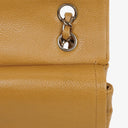 Chanel Medium Classic Vintage Double Flap Bag Beige Quilted Caviar Leather With Silver-Tone Hardware