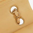 Chanel Medium Classic Vintage Double Flap Bag Beige Quilted Lambskin 24K Gold-Plated Hardware