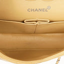 Chanel Medium Classic Vintage Double Flap Bag Beige Quilted Lambskin With Silver-Tone Hardware