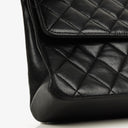 Chanel Medium Classic Vintage Double Flap Bag Black Quilted Lambskin 24K Gold-Plated Hardware