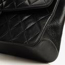 Chanel Medium Classic Vintage Double Flap Bag Black Quilted Lambskin 24K Gold-Plated Hardware