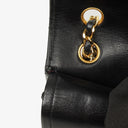Chanel Medium Classic Vintage Double Flap Bag Black Quilted Lambskin 24K Gold-Plated Hardware