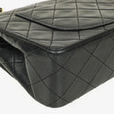 Chanel Small Classic Vintage Double Flap Bag Black Quilted Lambskin 24K Gold-Plated Hardware