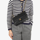 Chanel Medium Classic Vintage Double Flap Bag Black Quilted Lambskin 24K Gold-Plated Hardware