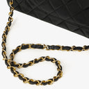 Chanel Medium Classic Vintage Double Flap Bag Black Quilted Lambskin 24K Gold-Plated Hardware