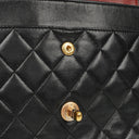 Chanel Medium Classic Vintage Double Flap Bag Black Quilted Lambskin 24K Gold-Plated Hardware