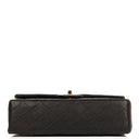 Chanel Medium Classic Vintage Double Flap Bag Black Quilted Lambskin With 24K Gold-Plated Hardware
