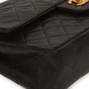 Chanel Medium Classic Vintage Double Flap Bag Black Quilted Lambskin With 24K Gold-Plated Hardware