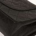 Chanel Medium Classic Vintage Double Flap Bag Black Quilted Lambskin With 24K Gold-Plated Hardware