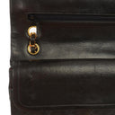 Chanel Medium Classic Vintage Double Flap Bag Black Quilted Lambskin With 24K Gold-Plated Hardware