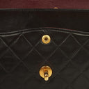 Chanel Medium Classic Vintage Double Flap Bag Black Quilted Lambskin With 24K Gold-Plated Hardware