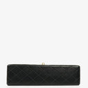 Chanel Medium Classic Vintage Double Flap Bag Black Quilted Lambskin With 24K Gold-Plated Hardware