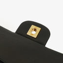 Chanel Medium Classic Vintage Double Flap Bag Black Quilted Lambskin With 24K Gold-Plated Hardware