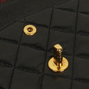 Chanel Medium Classic Vintage Double Flap Bag Black Quilted Lambskin With 24K Gold-Plated Hardware