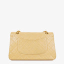 Chanel Medium Classic Vintage Double Flap Bag Neutral Beige Quilted Lambskin 24K Gold-Plated Hardware