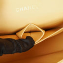 Chanel Medium Classic Vintage Double Flap Bag Neutral Beige Quilted Lambskin 24K Gold-Plated Hardware