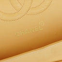 Chanel Medium Classic Vintage Double Flap Bag Neutral Beige Quilted Lambskin 24K Gold-Plated Hardware