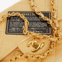 Chanel Medium Classic Vintage Double Flap Bag Neutral Beige Quilted Lambskin 24K Gold-Plated Hardware