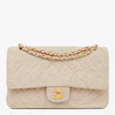 Chanel Medium Classic Vintage Double Flap Bag Suede 24K Gold-Plated Hardware