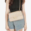 Chanel Medium Classic Vintage Double Flap Bag Suede 24K Gold-Plated Hardware