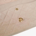 Chanel Medium Classic Vintage Double Flap Bag Suede 24K Gold-Plated Hardware