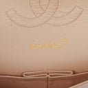Chanel Medium Classic Vintage Double Flap Bag Suede 24K Gold-Plated Hardware