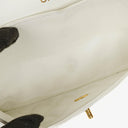 Chanel Medium Classic Vintage Double Flap Bag White Quilted Lambskin 24K Gold-Plated Hardware