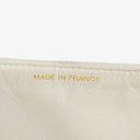 Chanel Medium Classic Vintage Double Flap Bag White Quilted Lambskin 24K Gold-Plated Hardware