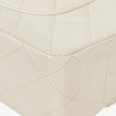 Chanel Medium Classic Vintage Double Flap Bag White Quilted Lambskin 24K Gold-Plated Hardware