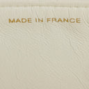 Chanel Medium Classic Vintage Double Flap Bag White Quilted Lambskin 24K Gold-Plated Hardware