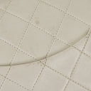 Chanel Medium Classic Vintage Double Flap Bag White Quilted Lambskin 24K Gold-Plated Hardware