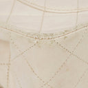 Chanel Medium Classic Vintage Double Flap Bag White Quilted Lambskin 24K Gold-Plated Hardware