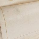 Chanel Medium Classic Vintage Double Flap Bag White Quilted Lambskin 24K Gold-Plated Hardware