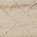Chanel Medium Classic Vintage Double Flap Bag White Quilted Lambskin 24K Gold-Plated Hardware